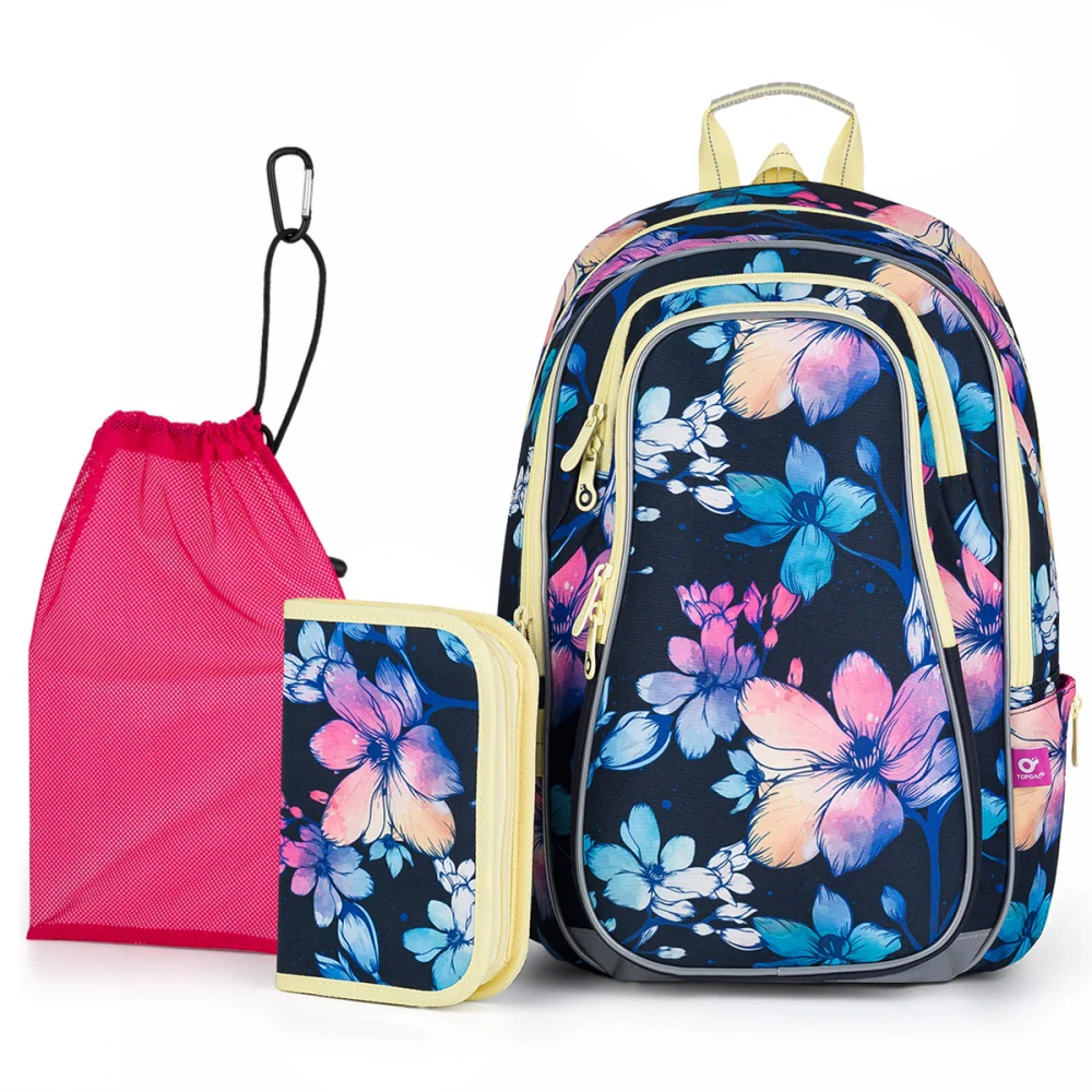 Školní batoh Rozkvetlá třešeň Topgal LYNN 24008 SET MEDIUM