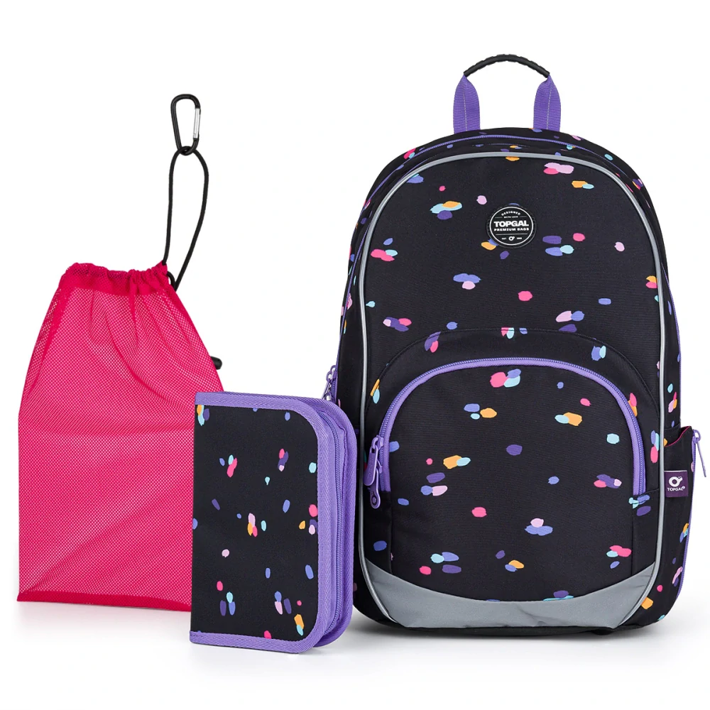 Školní batoh Puntíky Topgal KIMI 24010 SET MEDIUM