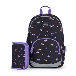 Školní batoh Puntíky Topgal KIMI 24010 SET SMALL