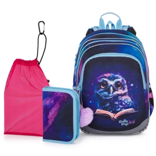Školní batoh Sova Topgal ELLY 25005 SET MEDIUM