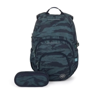 Maskáčový studentský batoh Topgal SKYE 25038 SET STUDENT