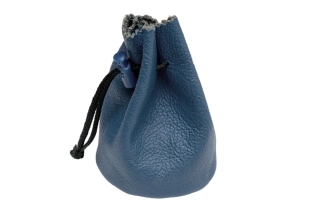 Kožený měšec HARTMAN 022 Tm. Modrý